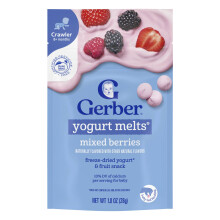 Gerber, Lanches para Bebê, Queijinhos Derretidos, 8+ Meses, Morangos Misturados, 1 oz (28 g)