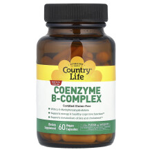 Country Life, Koenzim B-komplex, 60 vegán kapszula