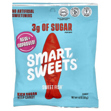 Peixe Doce, SmartSweets, Morango, 1.8 oz (50 g)
