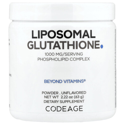 Codeage, Polvo de Glutatión Liposomal, Sin Sabor, 2.22 oz (63 g)