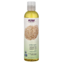 NOW Foods, Oplossingen, Sesamzaadolie, Gecertificeerd Organisch, 8 fl oz (237 ml)