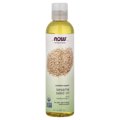 NOW Foods NOW Foods, Λύσεις, Λάδι Σέσκου, Εγκεκριμένο Οργανικό, 8 fl oz (237 ml)