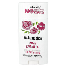 Schmidt's, Natural Deodorant, Rose & Vanilla, 2,65 oz (75 g)