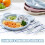 Kids wheat straw divided plate set with spoon and fork bear 2