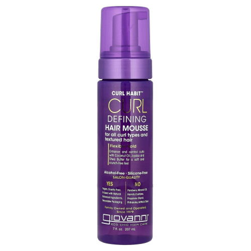 Giovanni Giovanni, Curl Habit, Οριζόντιος Μαλλιά Μουστέρ, Για Όλες Τύπους Μαλλιών, 7 fl oz (207 ml)