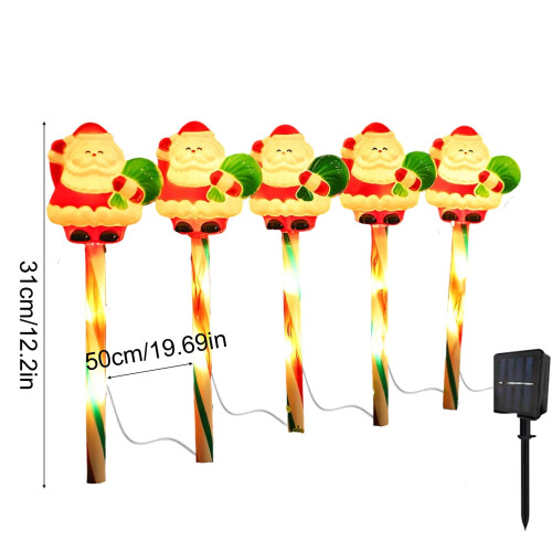 Lampes solaires de Noël étanches pour l'extérieur 2