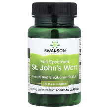 Swanson, Fuldstændig Spektrum St. John's Wort, 375 mg, 60 Capsuler