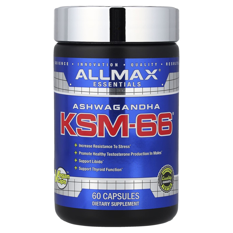Allmax {Aisle K} Nutrition | Ksm-66- 600Mg | 1 X 60 Vcaps