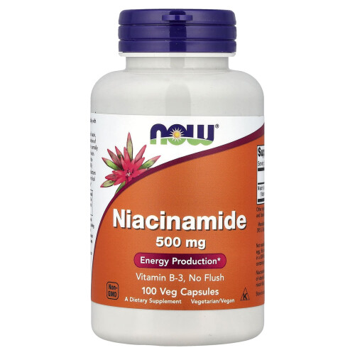 NOW Foods Niacinamide, 500mg - 100 caps
