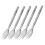 100-Piece Compact Grey Plastic Fork and Spoon Set 2-in-1 Tableware for Kitchen, Outdoor, Picnic Use 5