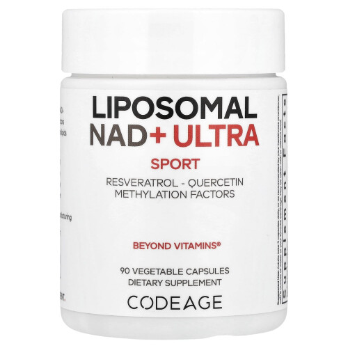 Codeage, Sport, Liposomal NAD+ ULTRA, 90 Vegetable Capsułek