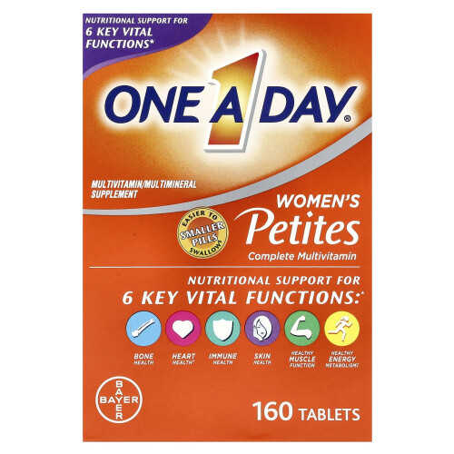 One-A-Day, Γυναικείες Μικρές Πλήρεις Πολυκαινοφόρων Βιταμινών, 160 Tablets