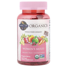 Garden of Life, MyKind Organics, Multivitamin dla Kobiet, Organiczne Owoce, 120 Wegetariańskich Gumowych Kapsułek