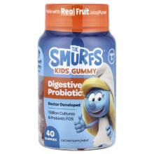 The Smurfs, Kinder-Gummibärchen, Darmprobiotikum, Alter 3+, Smurf-Berry, 40 Gummibärchen