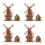 4Sets Stem Windmühlen Bambus DIY Experiment Oberfläche Khaki 7