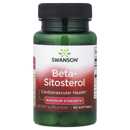 Swanson, Beta-Sitosterol, Maximum-Stärke, 60 Weichgel
