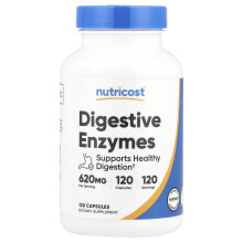 Nutricost, Fordøjelses Enzymer, 620 mg, 120 Kapsler
