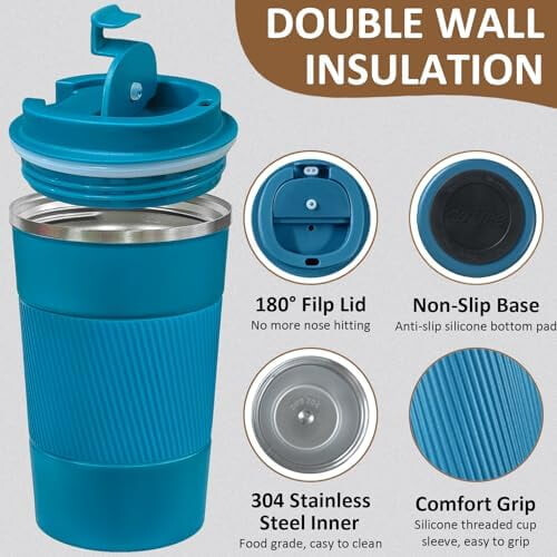 4er-Pack isolierte Edelstahl-Kaffeebecher (355 ml) 2