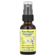 Flower Essence Services, Fem-Blomma Formel, Blomma Essence Spray, Ohålighets, 1 fl oz (30 ml)