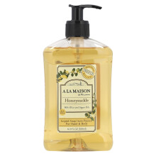 A La Maison de Provence, Vloeibare Zeep voor Handen en Lichaam, Honeysuckle, 16,9 fl oz (500 ml)