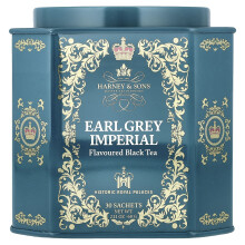 Harney & Sons, Earl Grey Imperial, Zwart Thee met Bergamot, 30 Sachets, 2,67 oz (75 g)