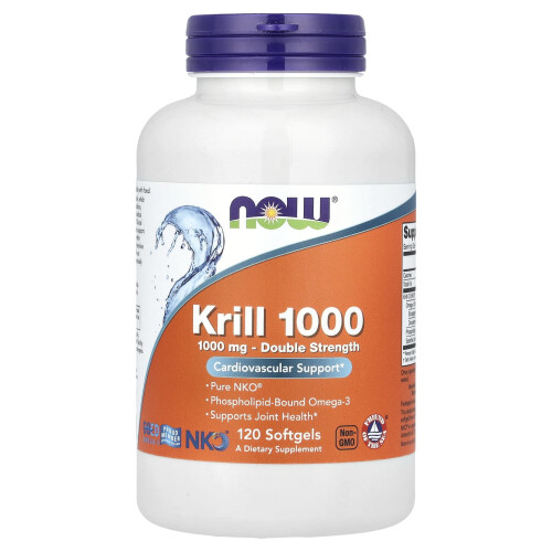 NOW Foods ΝΑΟΥ Φουντς, Νηπενθές Krill 1000, 1,000 mg, 120 Μαλακές Γελοποί