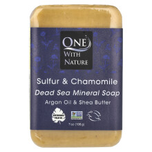 One with Nature, Sabão Mineral de Três Moinhos, Enxofre e Camomila, 7 oz (200 g)