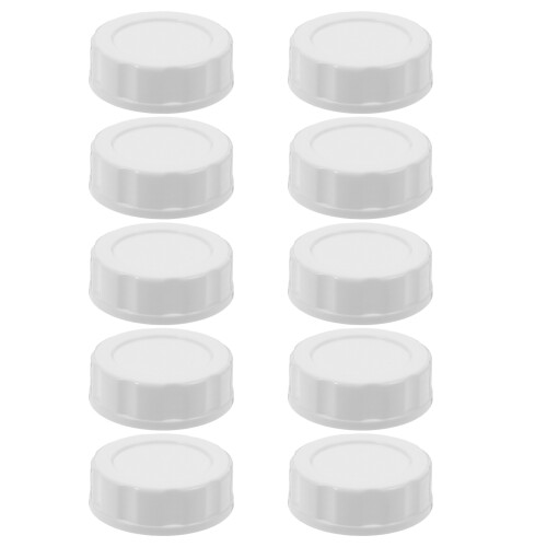 40Pièces Bouchons Blancs En PP Pour Stockage Voyage 2