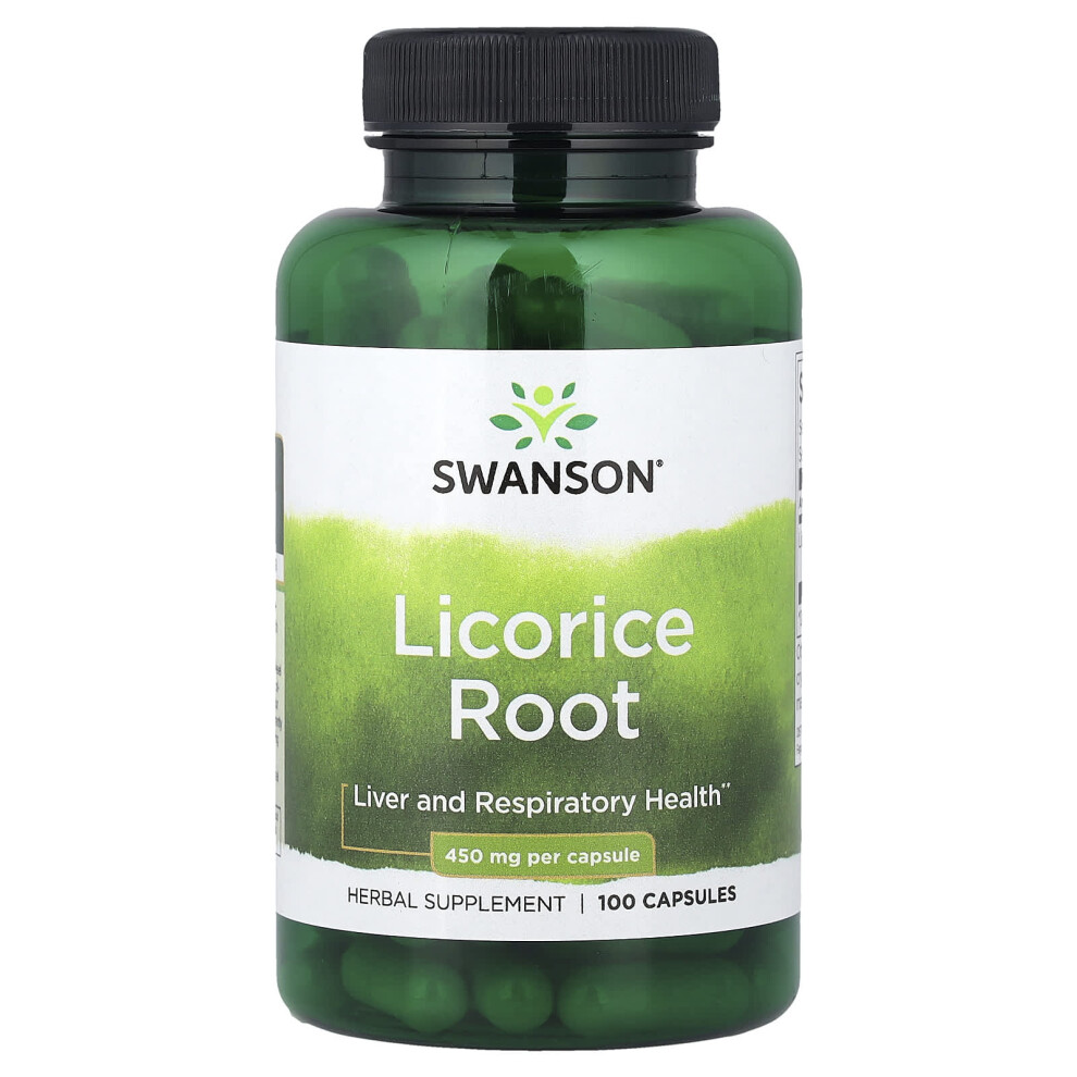 Swanson Licorice Root, 450Mg - 100 Caps