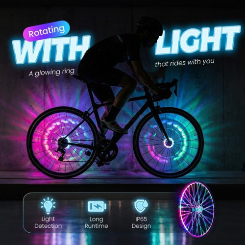 LED-cykelnavlampor – 7 färger, USB-laddningsbara 1