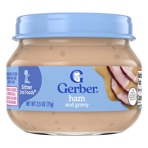 Gerber Gerber, Γεύμα για Βρέφη, 2η Τροφή, Χαμ και Γραβιέρα, 2.5 oz (71 g)