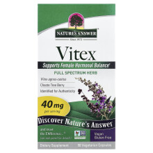 Nature's Answer Vitex, 40 mg, 90 Vegetariska Kapslar