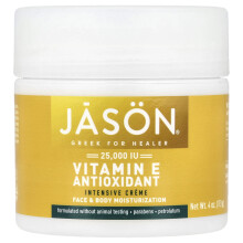Jason Natural, Βιταμίνη Ε Αντιοξειδωτική Εντατική Κρέμα, 4 oz (113 g)