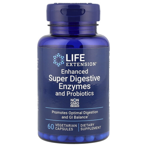 Enhanced Super Digestive Enzymes and Probiotics - 60 vcaps