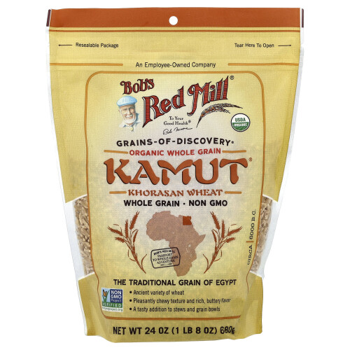 Bob's Red Mill, Kamut Orgânico, Grão Inteiro, 24 oz (680 g)
