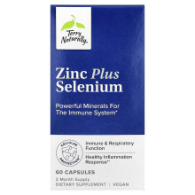 Terry Naturally, Zinco e Selenio Plus, 60 Capsule