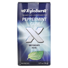 Xyloburst, Xylitol Gum, Peppermint, 25 Pieces