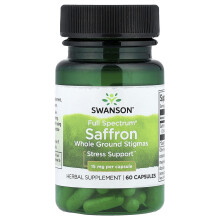 Swanson, Saffron, 15 mg , 60 Capsules