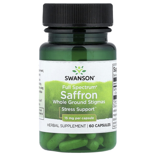 Swanson, Saffron, 15 mg , 60 Capsules
