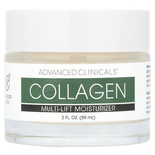 Advanced Clinicals, Plant Based Collagen, Multi-Lift Moisturizer, 2 fl oz (59 ml)