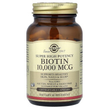 Solgar, Super High Potency Biotin, 10.000 mcg, 120 Vegetariëne Capsules
