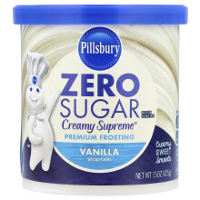 Pillsbury, Zucchero Zero, Frosting Premium, Vaniglia, 15 oz (425 g)