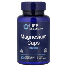 Life Extension Magnézium kapszula, 500 mg, 100 vegetáriánus kapszula