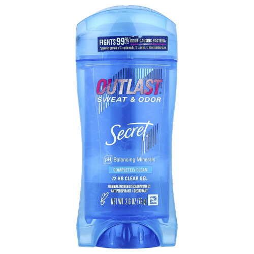 Secret, Outlast, 48 Ωρες Κλαριφιέ Deodorant, Completely Clean, 2.6 oz (73 g)