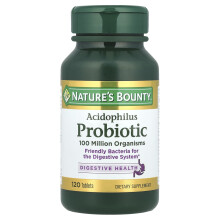 Nature's Bounty, Probiotico Acidofilo, 120 Comprimato