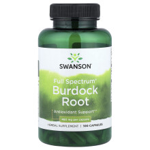 Swanson, Full Spektrum Burdock Rot, 460 mg, 100 kapsel