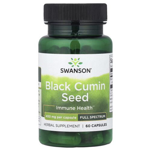 Swanson, Black Cumin Seed, Full Spectrum, 400 mg, 60 Capsules