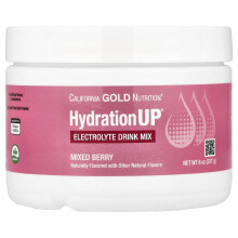 California Gold Nutrition, HydrationUP - Eletrólitos Morango Misturado, 8 oz (227 g)