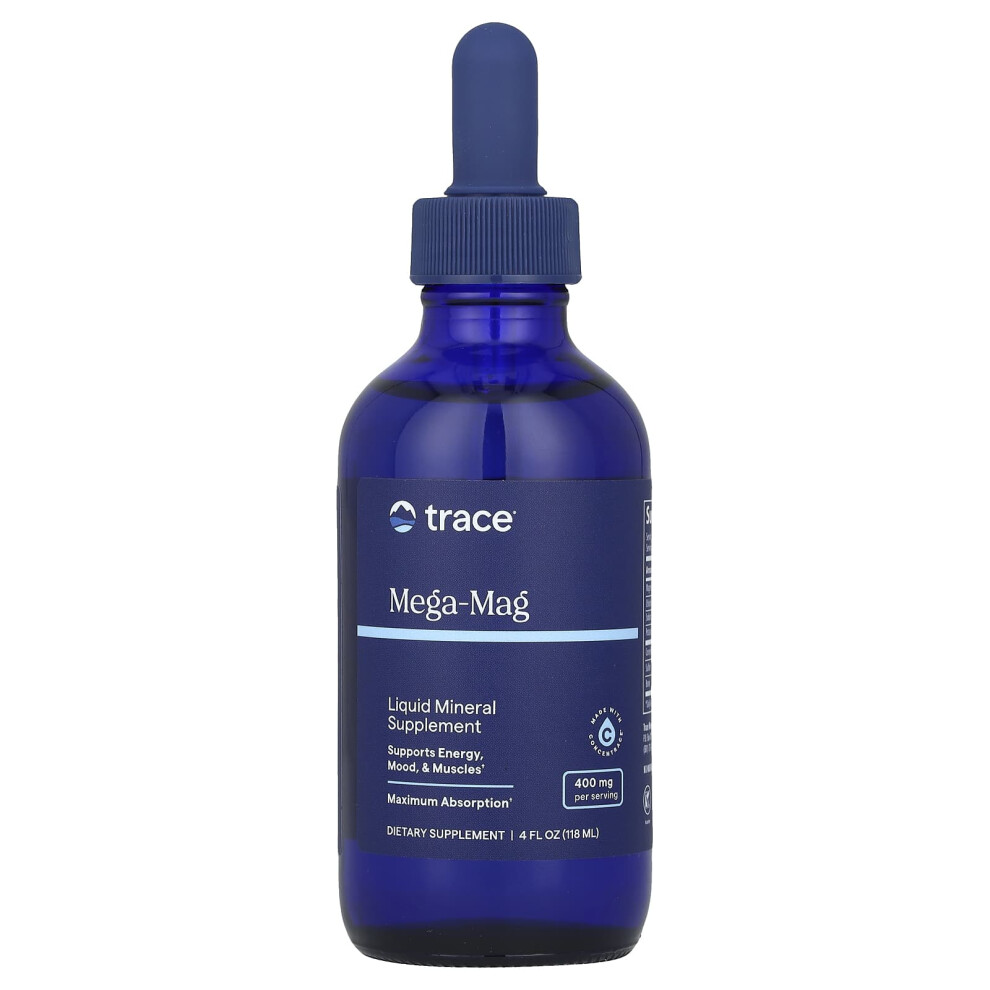 Trace Minerals Â¬Ã Trace Minerals Mega-Mag 400Mg Liquid Magnesium Drops - 118Ml
