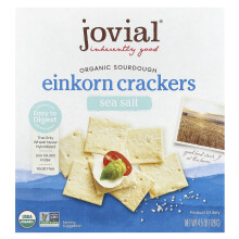 Jovial, Organische Sourdough Einkorn Crackers, Zeezout, 4,5 oz (128 g)